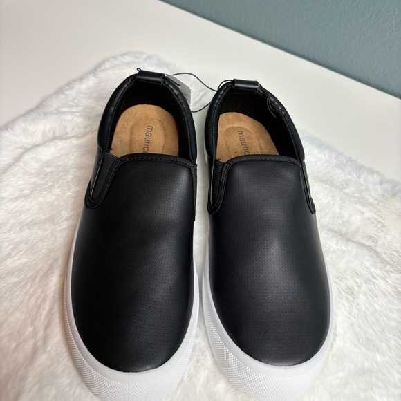 NWT Maurice’s SuperCush Kate Slip-On Sneakers Black White Sole Size 6.5 - Picture 3 of 9